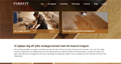 Desktop Screenshot of parkettdesign.se